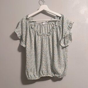 Sienna sky - short sleeves blouse Size L peasant